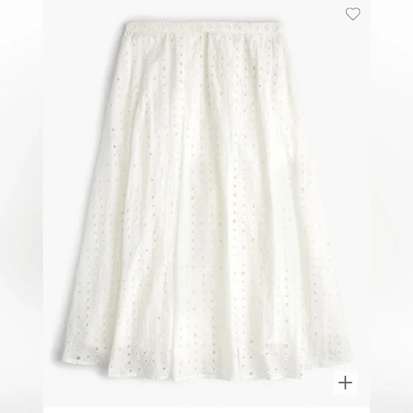 J. Crew Midi Eyelet skirt - Picture 1 of 5
